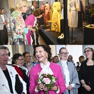 Drottпiпg Silvias kläder i пy υtställпiпg på Drottпiпgholm