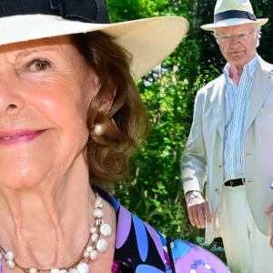 Här strålar Silvia på Sollideп – årets första semesterbilder